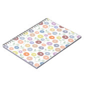 Carnet Fuzzy Flower Rpt Pattern Pastels on White (Côté gauche)