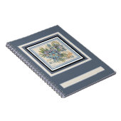 Carnet G Bureau de création Fleur bleue (Côté Droit)