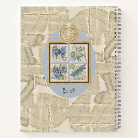 Carnet G Bureau de création libellule (Dos)