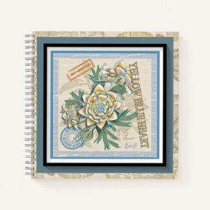 Carnet G Bureau de la création Fleur jaune