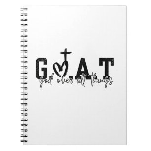 Carnet G.O.A.T Dieu sur toutes les choses Christian Jésus