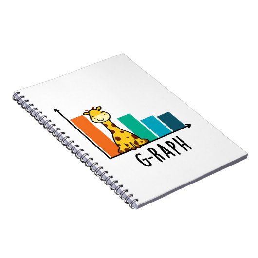 Carnet G-raph Funny Giraffe Graph Pun (Côté Droit)