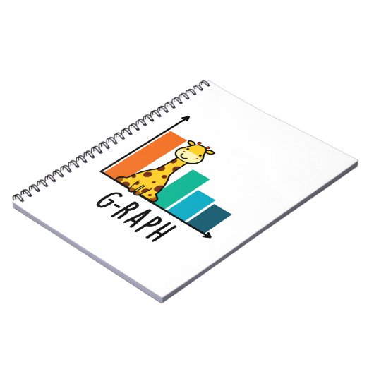 Carnet G-raph Funny Giraffe Graph Pun (Côté gauche)
