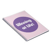 Carnet Gagner à la vie Typographie (Côté Droit)