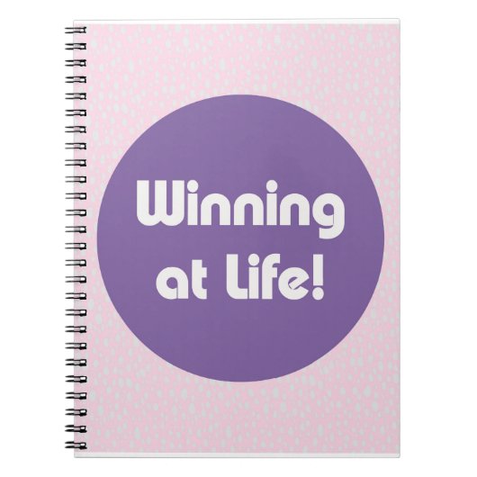 Carnet Gagner à la vie Typographie (Devant)