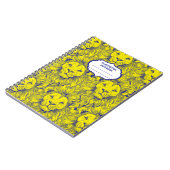Carnet Gahanna Lions Motif rétro Bleu Jaune spirale (Côté gauche)