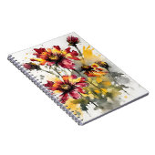 Carnet Gaillardia - Fleurs aquarelles (Côté Droit)
