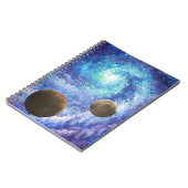 Carnet Galaxie bleue et planètes (Côté gauche)