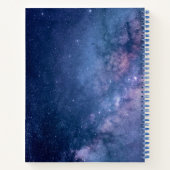 Carnet Galaxie bleue et violette (Dos)