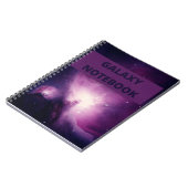 Carnet Galaxie de marbre rose et violet (Côté gauche)