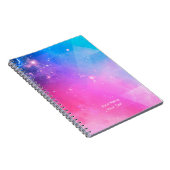 Carnet Galaxie géométrique abstraite personnalisée de (Côté Droit)