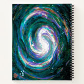 Carnet Galaxie spirale dans l'espace (Dos)