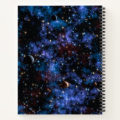 Carnet Galaxies colorées, étoiles et planètes (Dos)