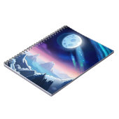 Carnet Galaxy Moon Aurora (Côté gauche)