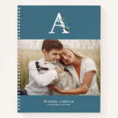 Carnet Galerie Botanique Monogramme de 4 Photos (Devant)