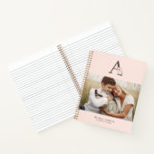 Carnet Galerie Florale Monogramme de 4 Photos (Intérieur)