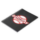 Carnet Game Day Cracked Baseball Sports Graphic (Côté gauche)