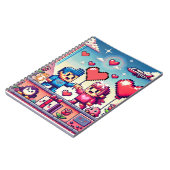 Carnet Gamer 8 bit Saint-Valentin (Côté gauche)