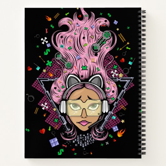 Carnet Gamer fille (Dos)