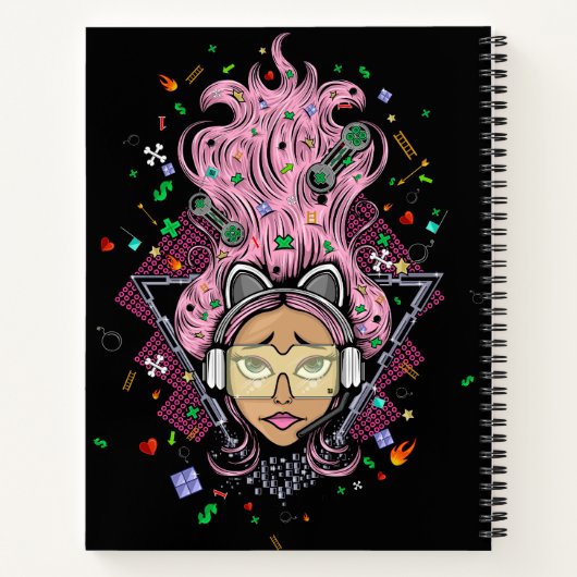 Carnet Gamer fille (Dos)