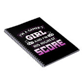 Carnet Gamer Gift Je Suis Une Gamer Girl (Côté Droit)
