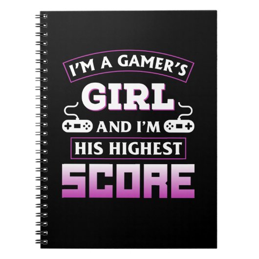 Carnet Gamer Gift Je Suis Une Gamer Girl (Devant)