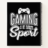Carnet Gamer - Jouer Est Mon Sport Préféré (Dos)
