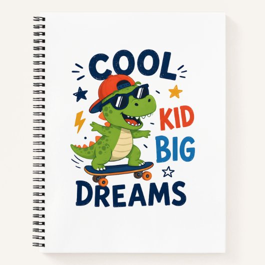 CARNET GAMIN COOL GRANDS RÊVES (Devant)