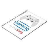 Carnet Gaming Is My Duty Gamer Controller (Côté gauche)