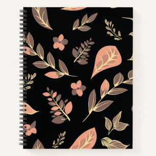 Carnet Gamme de motifs de fleurs