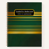 Carnet Gamme de Texture Verte Luxe Linen (Devant)