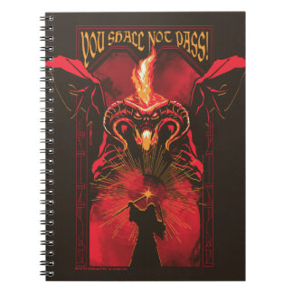 Carnet GANDALF™ contre Balrog "Vous ne passerez pas" Grap