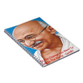 Carnet Gandhi & Be The Change Citation (Côté Droit)