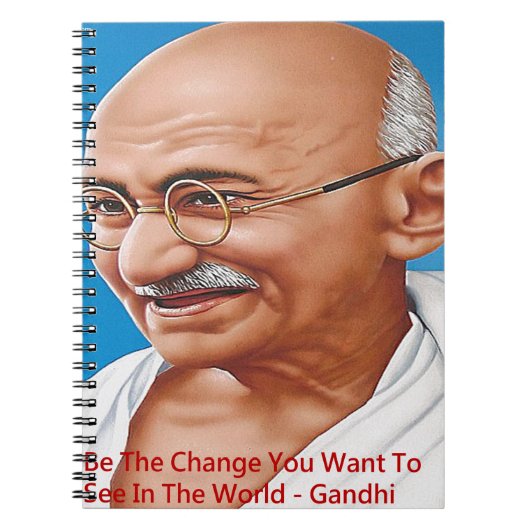 Carnet Gandhi & Be The Change Citation (Devant)