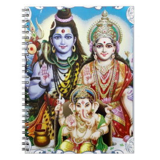 Carnet Ganesh, Shiva et Parvati, seigneur Ganesha, Durga