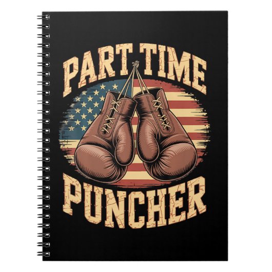 Carnet Gants de boxe Part Time Puncher (Devant)