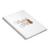 Carnet Garçon au violon (Côté Droit)