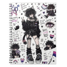 Garçon doux Fierté forte Femboy mignon Doodle Esth
