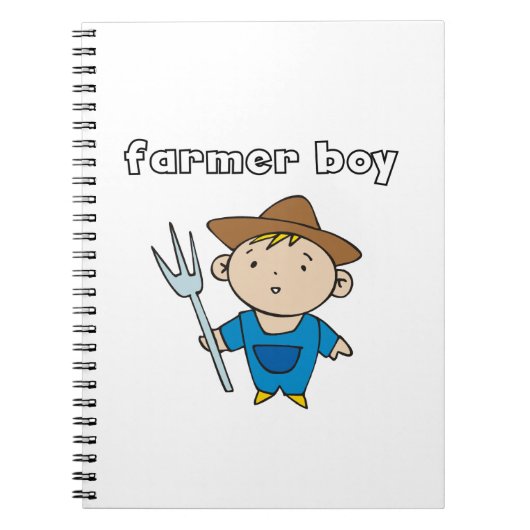 Carnet Garçon fermier (Devant)