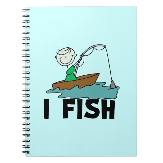 Carnet Garçon je pêche (Devant)