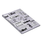 Carnet Garçon ou fille Nom tendance Cadeaux Accessoires P (Côté Droit)