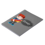 Carnet Garçon scolaire personnalisé (Côté gauche)