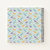 Carnet Garçons Cute Blue Stegosaurus Dinosaur Enfants (Dos)