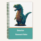 Carnet Garçons et filles dinosaures Tyrannosaurus T-Rex m (Recto)