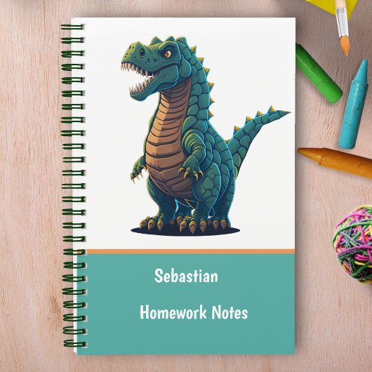 Carnet Garçons et filles dinosaures Tyrannosaurus T-Rex m
