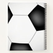 Carnet garçons filles spirale de soccer monogrammée (Dos)