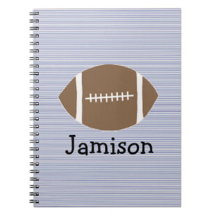 Carnet Garçons Football Marine Stripe Jouer Cartes