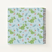 Carnet Garçons Magique Dragon Vert et nom Enfants (Dos)