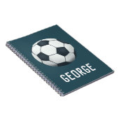 Carnet Garçons mignon et moderne Blue Soccer école pour e (Côté Droit)