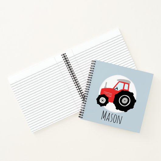 Carnet Garçon's mignon Red Farm Tracteur école pour enfan (Intérieur)